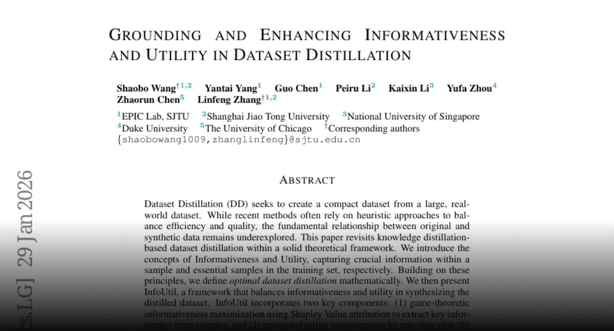 Dataset Distillation : Optimisation du jeu théorique